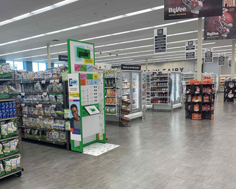 a group of people in a store