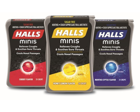 sore throat drops halls