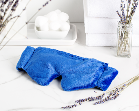 a blue blanket
