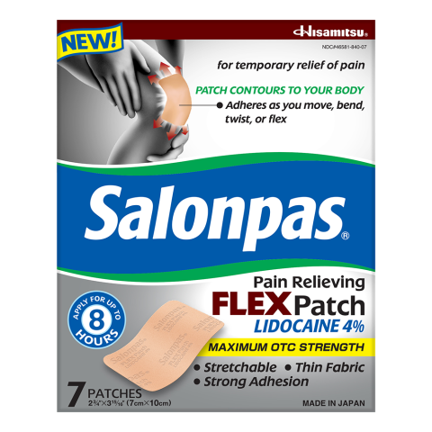 Salonpas Pain Relieving Flex Patch Lidocaine 4%