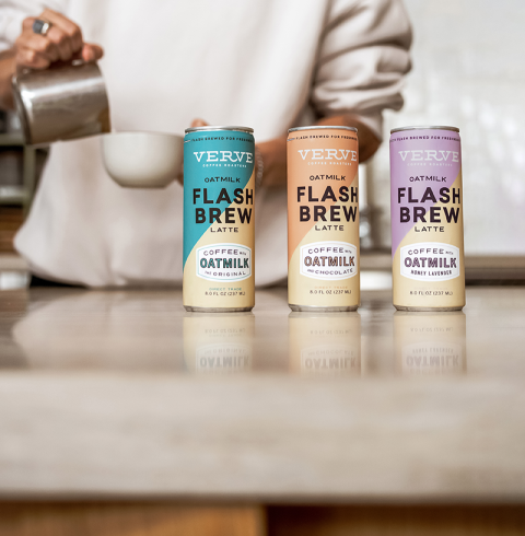 Verve Coffee Roasters Flash Brew Oatmilk Lattes