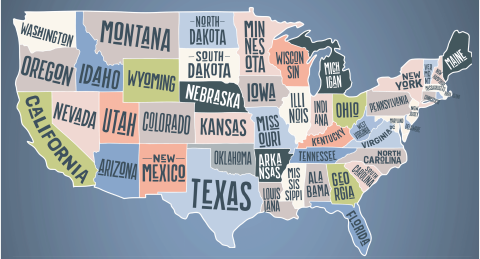United States map
