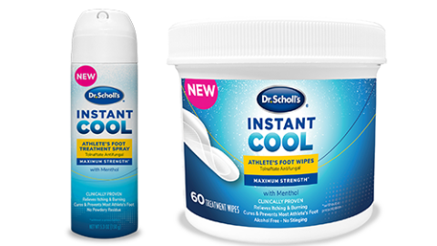 Dr. Scholl's debuts Instant Cool Athlete's Foot solutions