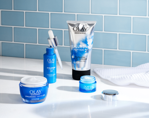 Olay Regenerist Hyaluronic + Peptide 24 collection