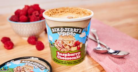 Ben & Jerry's raspberry cheesecake