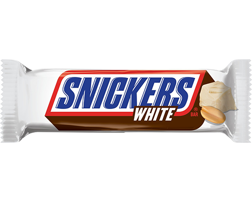 White deals chocolate snickers