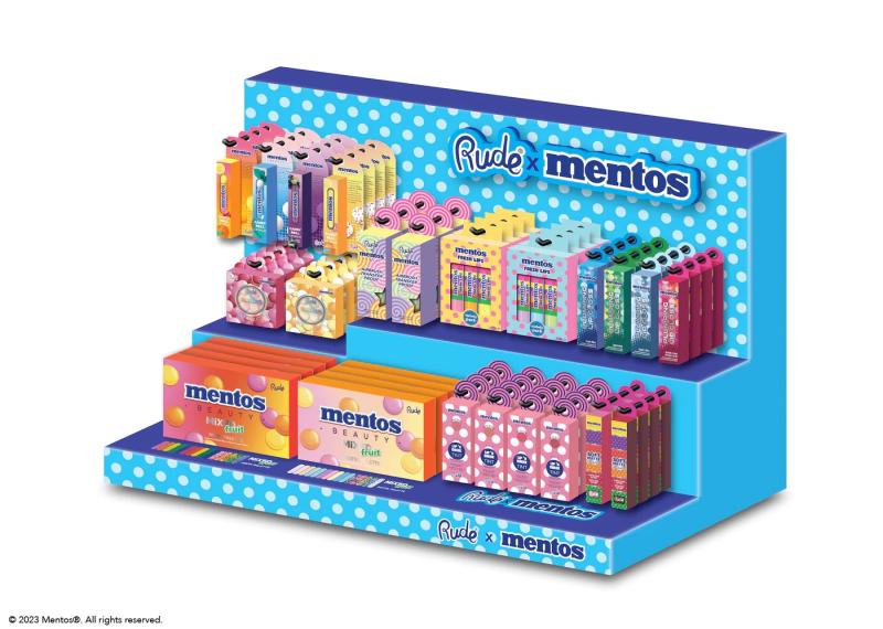 rude cosmetics x mentos beauty