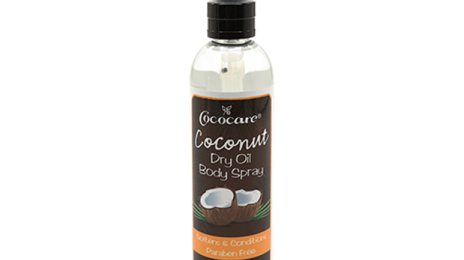 cococare coconut dry oil body spray