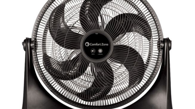a close up of a fan