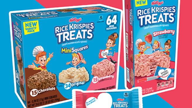 Rice Krispies Treats’ variety pack features Neapolitan ice cream ...