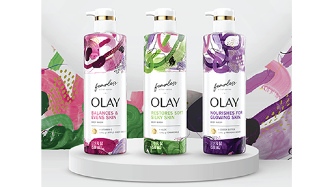 Olay Fearless Artist Series collection 
