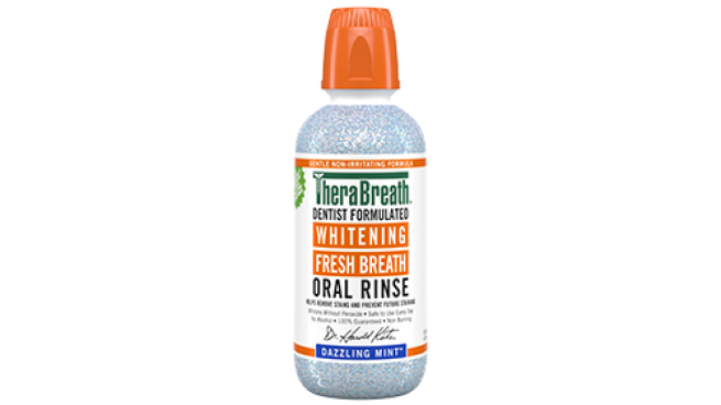 TheraBreath Dazzling Mint Whitening Rinse