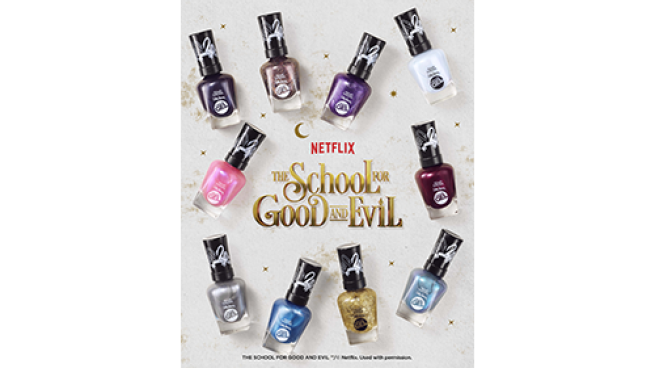 Sally Hansen Miracle Gel X Netflix The School for Good & Evil collection 