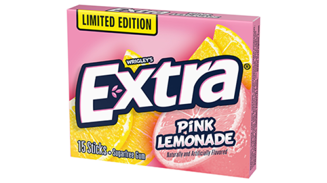 extra gum pink lemonade