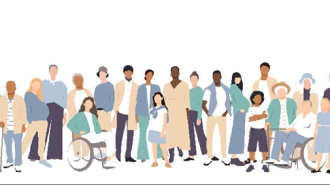 diverse group graphic