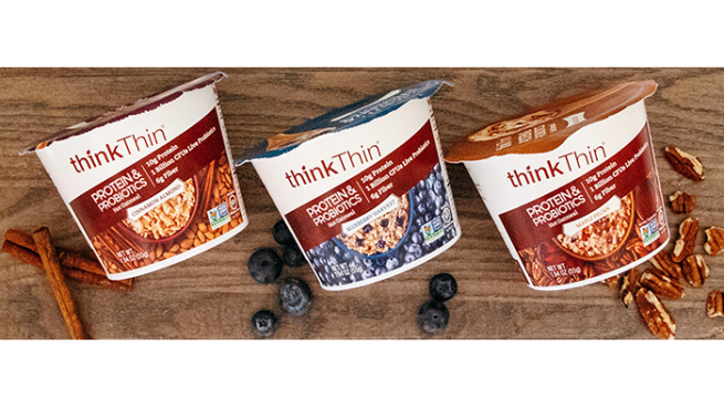 ThinkThin adds probiotics and protein to hot oatmeal